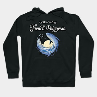 French Polynesia Whale Sunset Hoodie